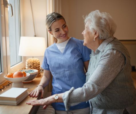 caregiver providing care to an adult with parkinson's in ottawa